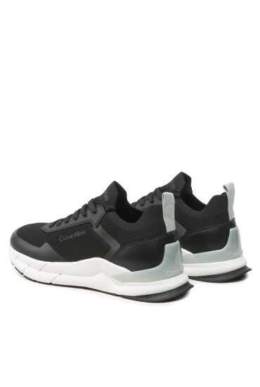 Calvin Klein Сникърси Low Top Lace Up Mix HM0HM00918 Black/Salt Bay 0GR - Mera.bg