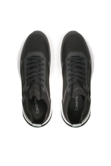 Calvin Klein Сникърси Low Top Lace Up Mix HM0HM00918 Black/Salt Bay 0GR - Mera.bg
