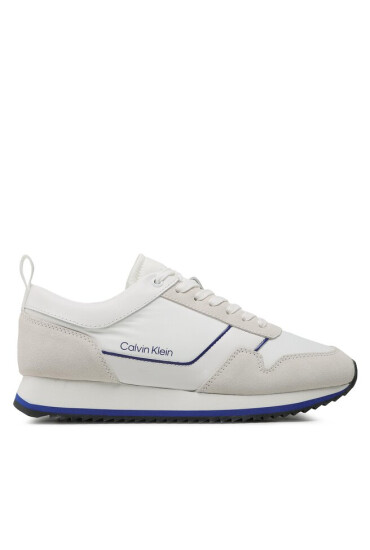 Calvin Klein Сникърси Low Top Lace Up Mix HM0HM00985 White/Ultra Blue 0K7 - Mera.bg