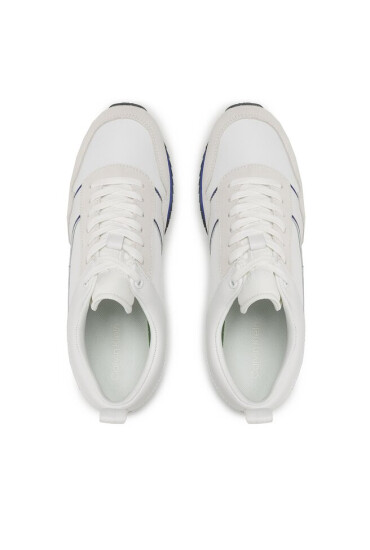 Calvin Klein Сникърси Low Top Lace Up Mix HM0HM00985 White/Ultra Blue 0K7 - Mera.bg
