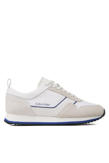 Calvin Klein Сникърси Low Top Lace Up Mix HM0HM00985 White/Urban Blue 0K7 - Mera.bg