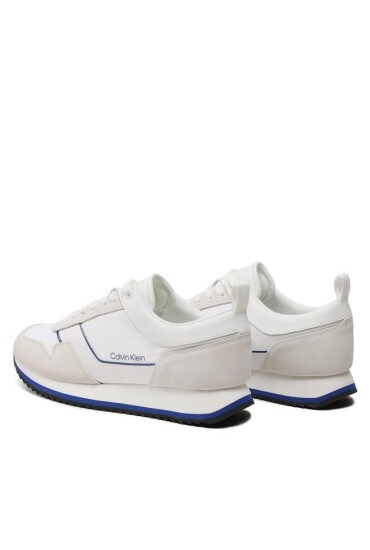 Calvin Klein Сникърси Low Top Lace Up Mix HM0HM00985 White/Urban Blue 0K7 - Mera.bg