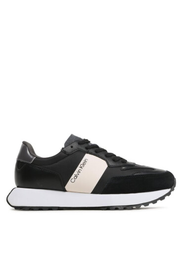 Calvin Klein Сникърси Low Top Lace Up Mix New HM0HM01238 Black/White 0GQ - Mera.bg