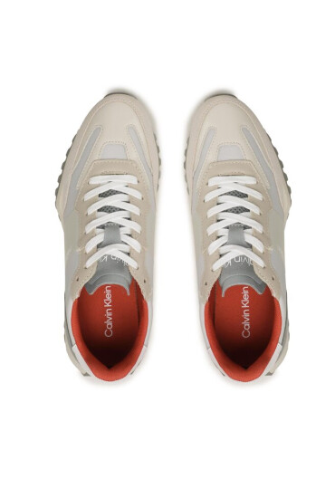 Calvin Klein Сникърси Low Top Lace Up Mix New HM0HM01238 Бежов - Mera.bg