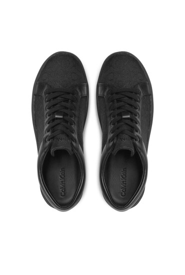 Calvin Klein Сникърси Low Top Lace Up Mono Jq HM0HM00975 Black Mono Jacquard 0GK - Mera.bg