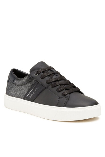 Calvin Klein Сникърси Low Top Lace Up Mono Mix HM0HM00823 Black Mono 0GJ - Mera.bg