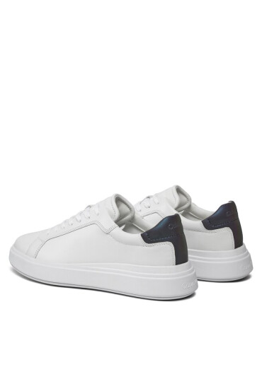 Calvin Klein Сникърси Low Top Lace Up Pet HM0HM01288 White/Petroleum 0K8 - Mera.bg