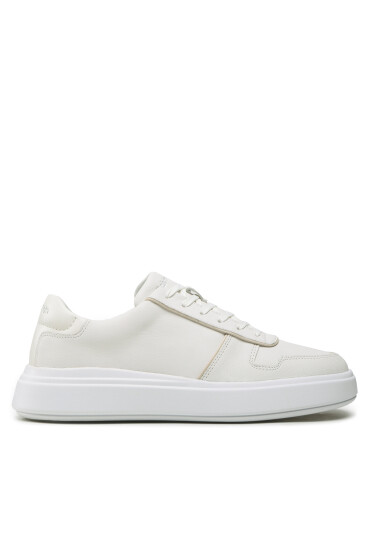 Calvin Klein Сникърси Low Top Lace Up Piping HM0HM00992 Triple White 0K4 - Mera.bg