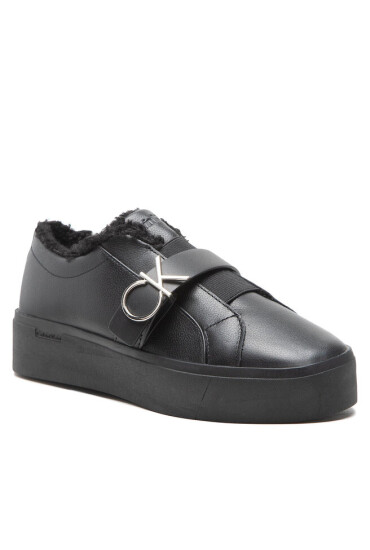 Calvin Klein Сникърси Platform Cupsole Slip On Ck Hw-L HW0HW01331 Ck Black BAX - Mera.bg