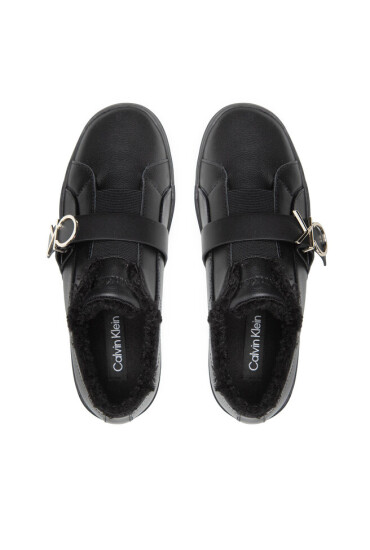 Calvin Klein Сникърси Platform Cupsole Slip On Ck Hw-L HW0HW01331 Ck Black BAX - Mera.bg