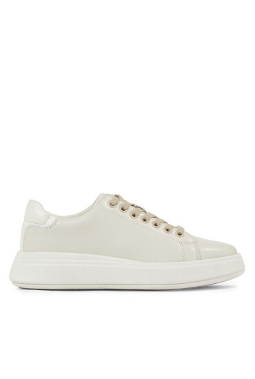 Calvin Klein Сникърси Raised Cupsole Lace Up HW0HW01668 Бежов - Mera.bg