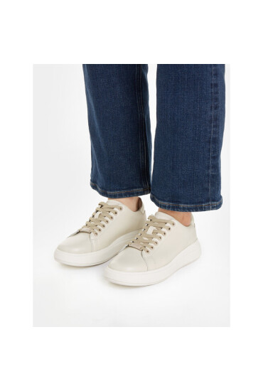 Calvin Klein Сникърси Raised Cupsole Lace Up HW0HW01668 Бежов - Mera.bg
