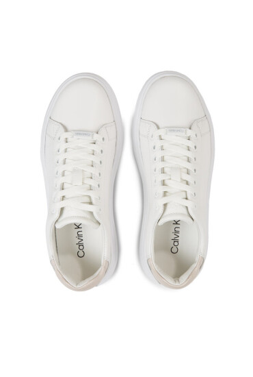 Calvin Klein Сникърси Raised Cupsole Lace Up HW0HW01668 Бял - Mera.bg