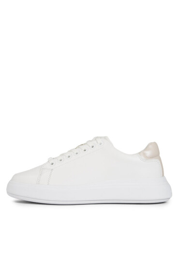 Calvin Klein Сникърси Raised Cupsole Lace Up HW0HW01668 Бял - Mera.bg
