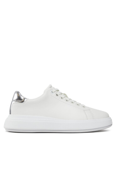 Calvin Klein Сникърси Raised Cupsole Lace Up Lth Bt HW0HW02005 Бял - Mera.bg