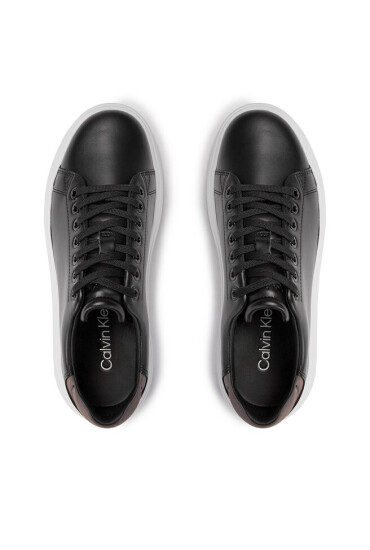 Calvin Klein Сникърси Raised Cupsole Lace Up Luminous HW0HW01997 Черен - Mera.bg