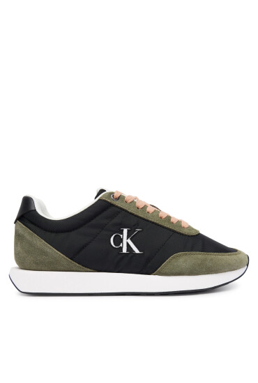 Calvin Klein Сникърси Retro Runner Lace Up Nylon Mg YW0YW01990 Черен - Mera.bg