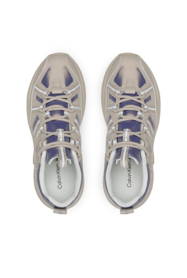 Calvin Klein Сникърси Retro Tennis Laceup YW0YW01044 Бежов - Mera.bg