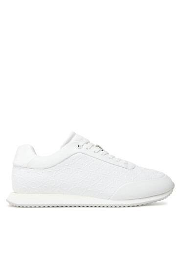 Calvin Klein Сникърси Runner Lace Up Mono Pu HW0HW02574 Бял - Mera.bg