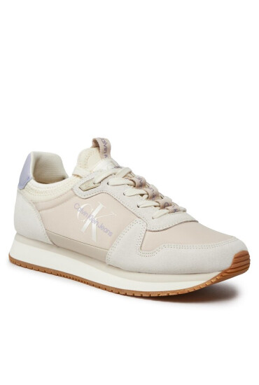 Calvin Klein Сникърси Runnr Sock Line Up YW0YW01238 Creamy White YBI - Mera.bg