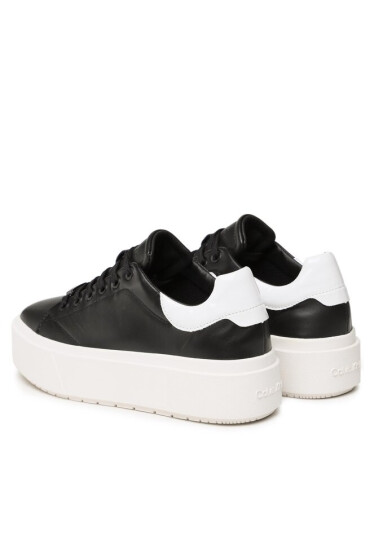 Calvin Klein Сникърси Squared Flatform Cupsole Lace Up HW0HW01775 Черен - Mera.bg