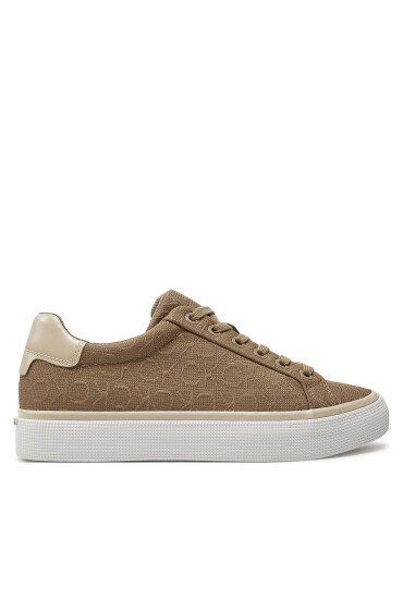 Calvin Klein Сникърси Vulc Lace Up Diam Fox Mono Jacq HW0HW01907 Кафяв - Mera.bg