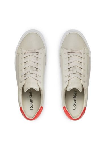 Calvin Klein Сникърси Vulc Lace Up - Diamond Foxing HW0HW01865 Екрю - Mera.bg