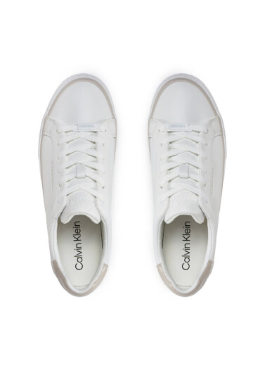 Calvin Klein Сникърси Vulc Lace Up - Diamond Foxing HW0HW01865 Бял - Mera.bg