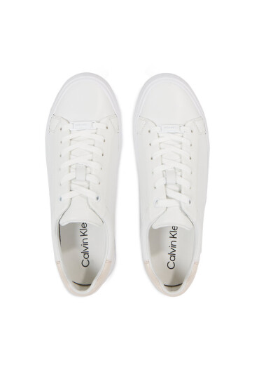 Calvin Klein Сникърси Vulc Lace Up HW0HW01681 White / Crystal Gray 0K7 - Mera.bg