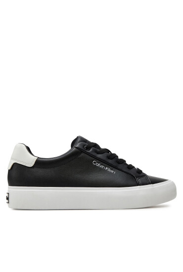 Calvin Klein Сникърси Vulcanized Lace Up Lth HW0HW02037 Черен - Mera.bg
