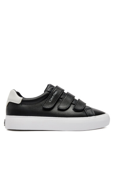 Calvin Klein Сникърси Vulcanized Slip On Velcro Lth HW0HW01909 Черен - Mera.bg