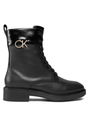 Calvin Klein Туристически oбувки Rubber Sole Combat Boot W/Hw HW0HW01717 Черен - Mera.bg