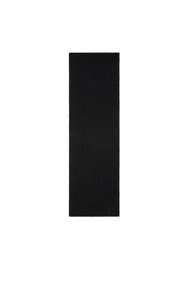 Calvin Klein Зимен шал Ck Metal Wool Rib Scarf LV04D8056G Черен - Mera.bg