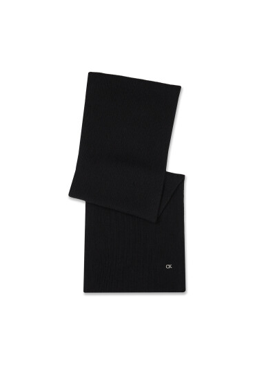 Calvin Klein Зимен шал Re-Lock Knit Scarf 30X180 K60K611128 Черен - Mera.bg