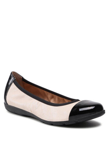 Caprice Балеринки 9-22152-28 Creme/Black 441 - Mera.bg