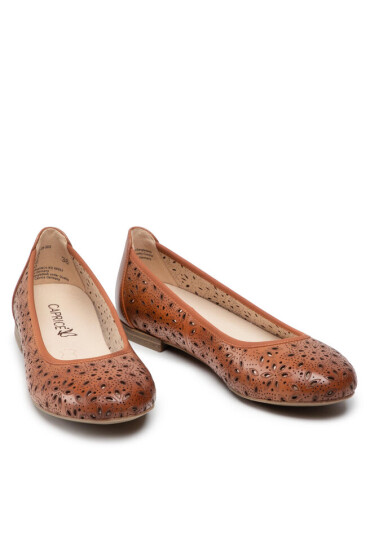 Caprice Балеринки 9-22101-28 Cognac Nappa 303 - Mera.bg