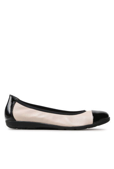 Caprice Балеринки 9-22152-20 Creme/Black - Mera.bg