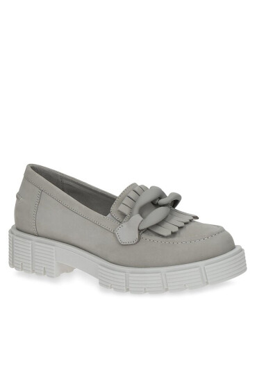 Caprice лоуфъри с дебела подметка 9-24757-20 Lt Grey Nubuc 217 - Mera.bg
