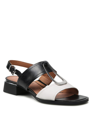 Caprice Сандали 9-28216-28 White/Black 106 - Mera.bg