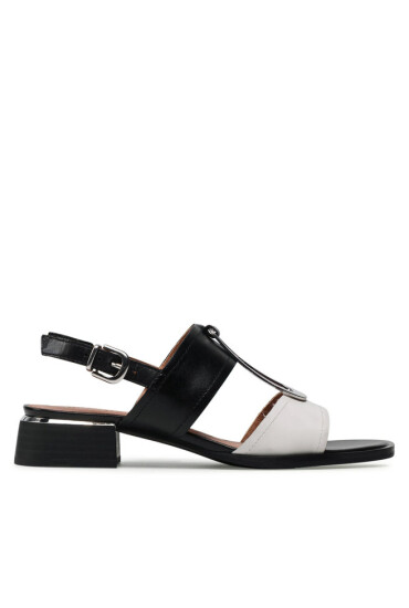 Caprice Сандали 9-28216-28 White/Black 106 - Mera.bg