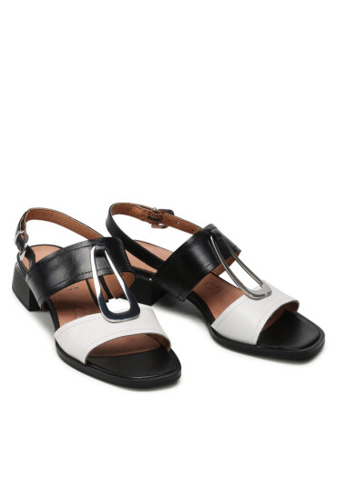 Caprice Сандали 9-28216-28 White/Black 106 - Mera.bg