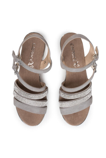 Caprice Сандали 9-28709-24 Grey Crystal 228 - Mera.bg