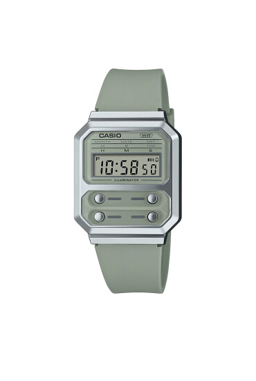 Casio Часовник A100WEF-3AEF Зелен - Mera.bg