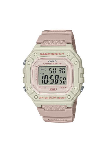 Casio Часовник W-218HC-4A2VEF Pink/Beige - Mera.bg