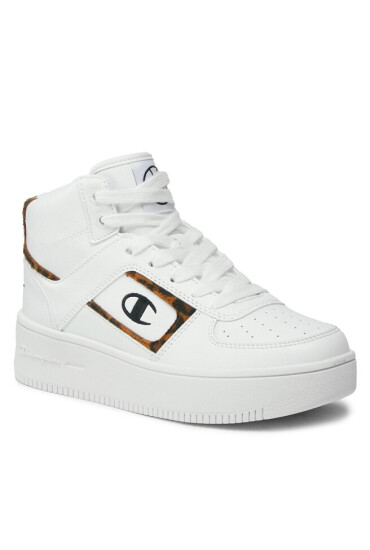 Champion Сникърси Mid Cut Foul Play Plat Mid Animalie S11601-WW001 Бял - Mera.bg