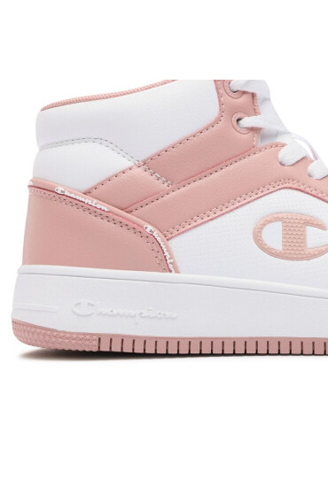Champion Сникърси Rebound 2.0 Mid Mid Cut Shoe S11471-WW006 Wht/Pink - Mera.bg