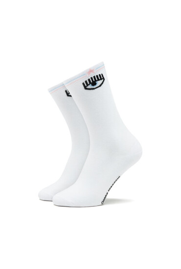 Chiara Ferragni Чорапи дълги дамски 74SB0J03 White - Mera.bg