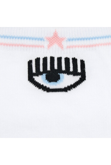 Chiara Ferragni Чорапи дълги дамски 74SB0J03 White - Mera.bg