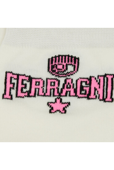 Chiara Ferragni Чорапи дълги дамски 74SB0J04 Бял - Mera.bg
