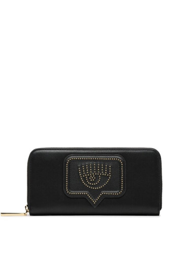 Chiara Ferragni Голям дамски портфейл 74SB5PA1 899 Black/929 Gold Ferragni - Mera.bg